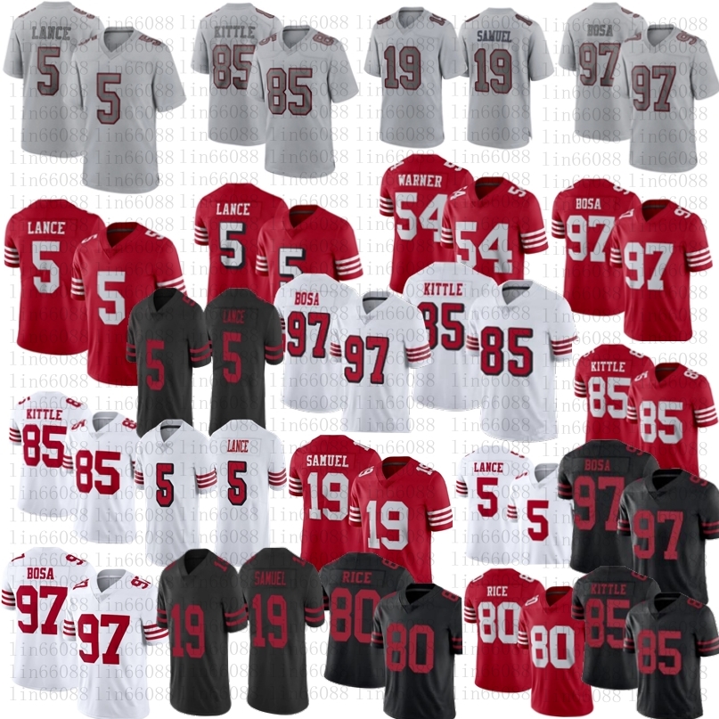 5 Trey Lance football jersey stitched Men 85 George Kittle 97 Nick Bosa 19 Deebo Samuel 80 Jerry Rice 16 Montana 54 Fred Warner jersey Gray Fashion, New
5 Trey Lance football jersey stitched Men 85 George Kittle 97 Nick Bosa 19 Deebo Samuel 80 Jerry Rice 16 Montana 54 Fred Warner jersey Gray Fashion, New