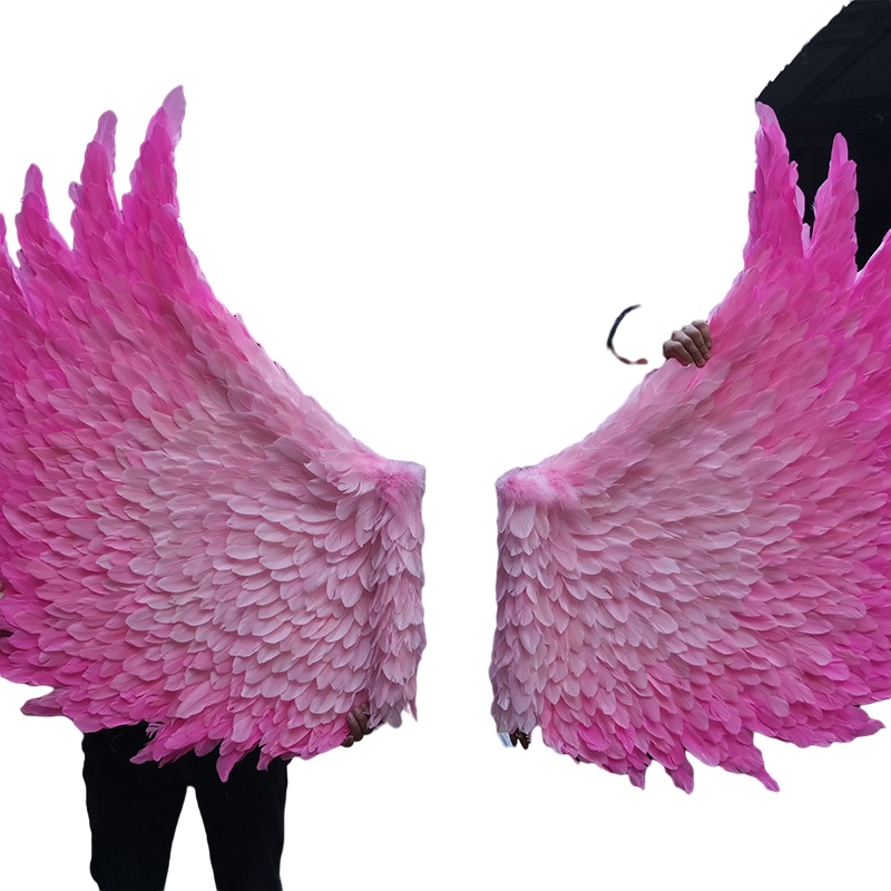 Grand Party Supplies Customized Creative Swings Decorations Large Pink feather Angel Wings Cute Pography Shooting Props6491405