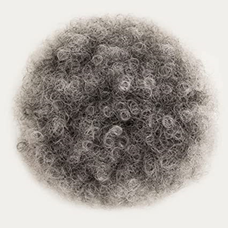 Short Ombre Grey Afro Puff Drawstring Ponytail salt and pepper two tone mixed human hair pony tail bun chignon for black women 100g 120g