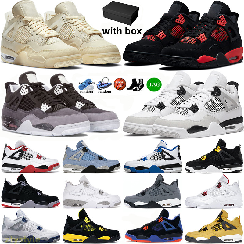 4 basketball shoes for men women 4s Military Black Cat Sail Red Thunder White Oreo Cactus Jack Blue University2022 Infrared mens sports sneakers, Box
4 basketball shoes for men women 4s Military Black Cat Sail Red Thunder White Oreo Cactus Jack Blue University2022 Infrared mens sports sneakers, Box