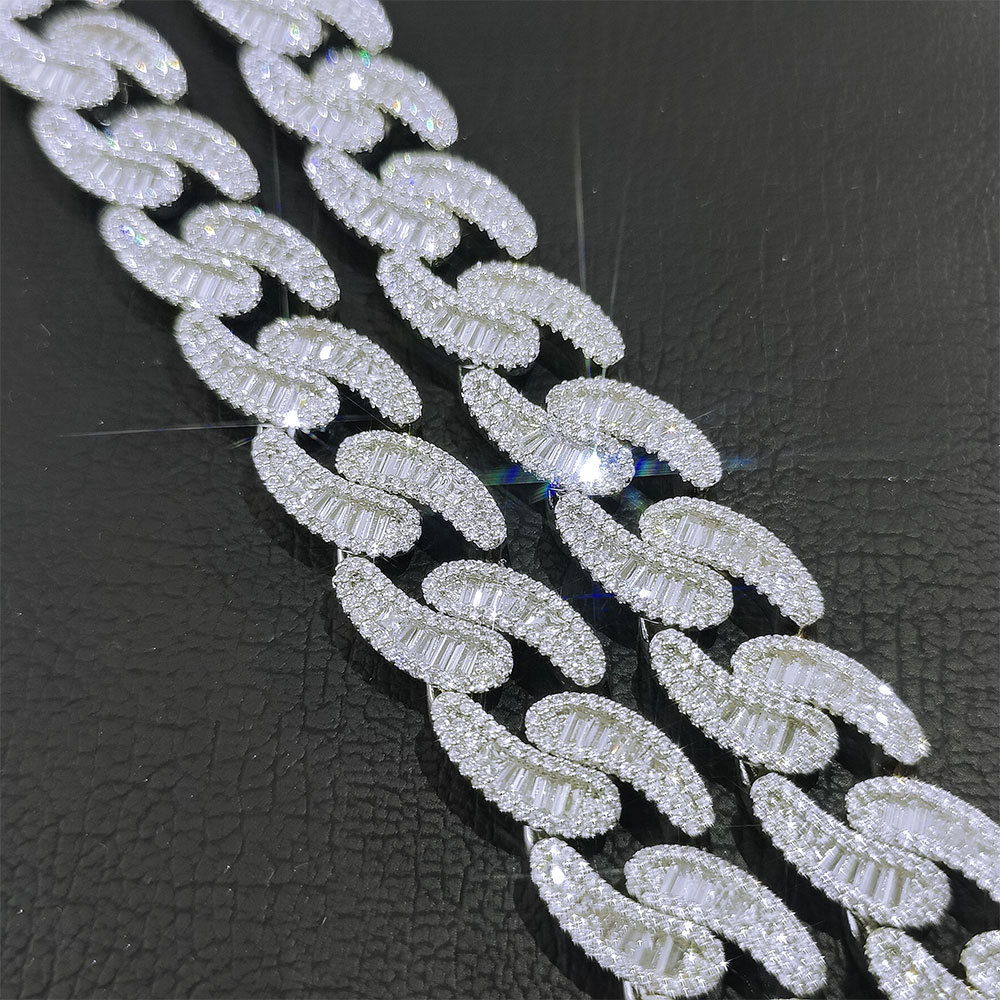 14mm Hip Hop T Cubic Zirconia Tennis Cuban Chain Necklace Bracelet 18k Real Gold Plated Mens Jewelry