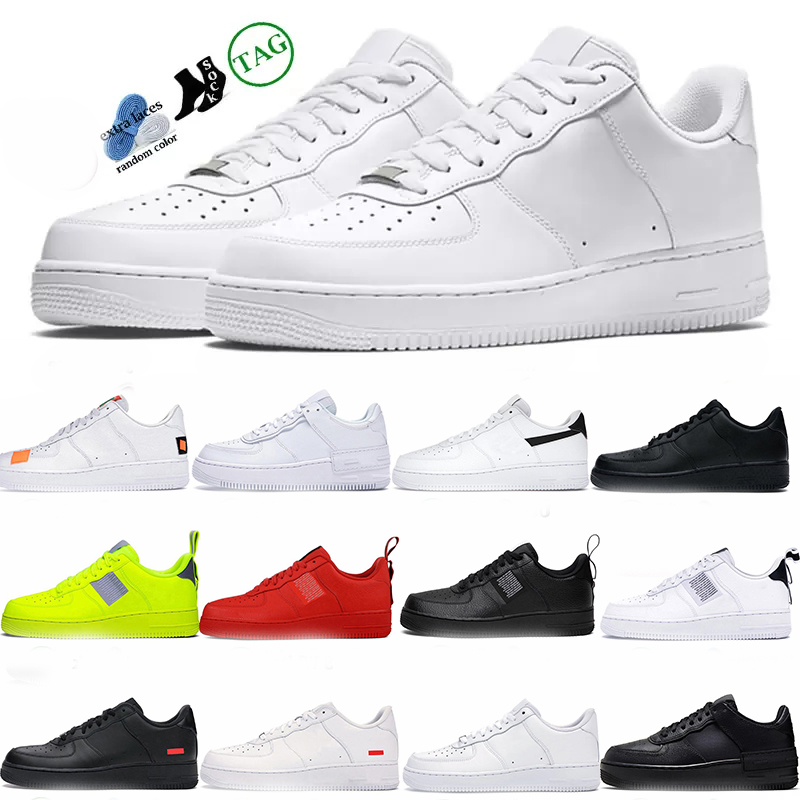 1s Running Shoes Sneakers triple white black Unility red Mens Outdoor trainers, 11