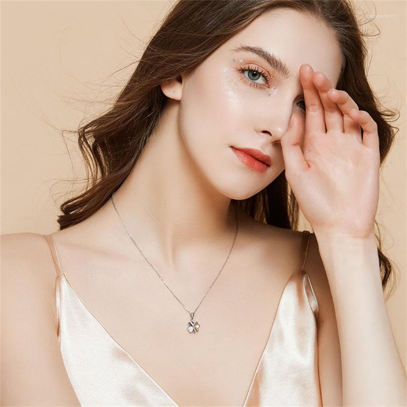 Pendant Necklaces Four-leaf Clover Necklace Female Summer Clavicle 925 Sterling Silver 2022 Colorful Gold Luxury Niche Birthday Gift
Pendant Necklaces Four-leaf Clover Necklace Female Summer Clavicle 925 Sterling Silver 2022 Colorful Gold Luxury Niche Birthday Gift