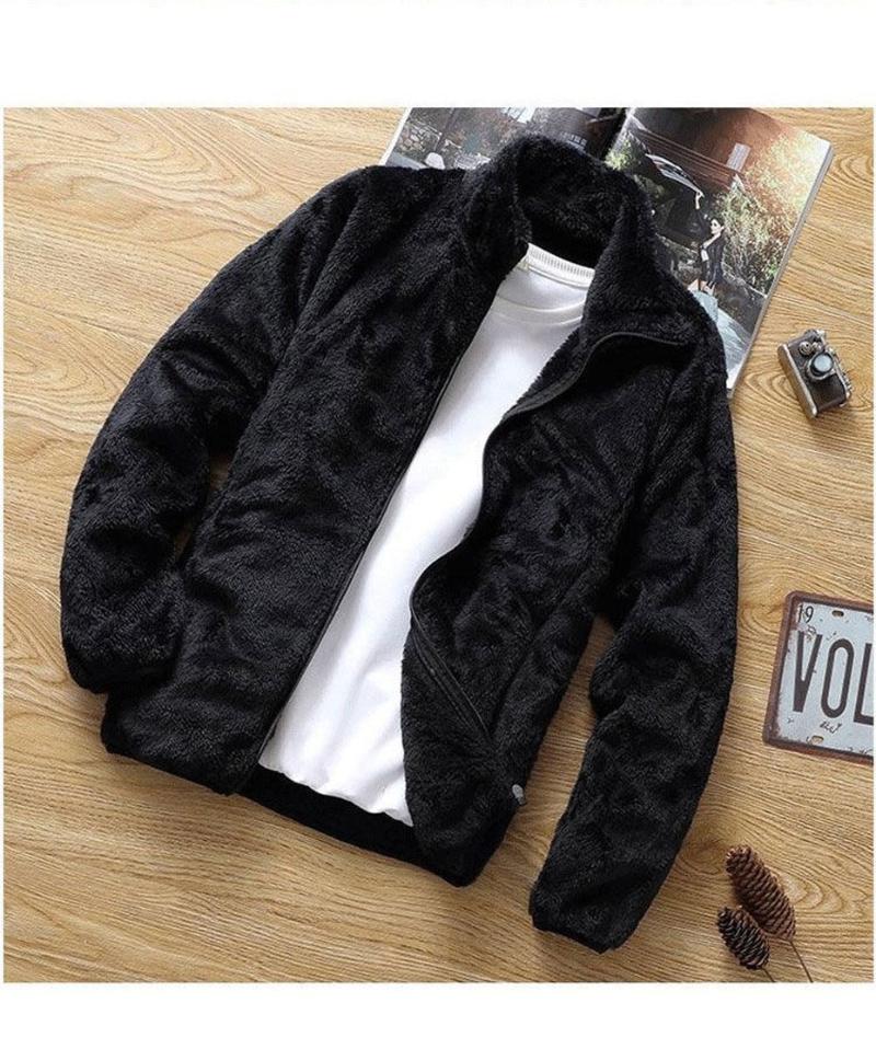 Men's Jackets Men Fleece Spring Loose Zipper Warm Coats Leisure Streetwear Stand Collar Male Clothes Pockets Bomber JacketMen's, Black
Men's Jackets Men Fleece Spring Loose Zipper Warm Coats Leisure Streetwear Stand Collar Male Clothes Pockets Bomber JacketMen's, Black