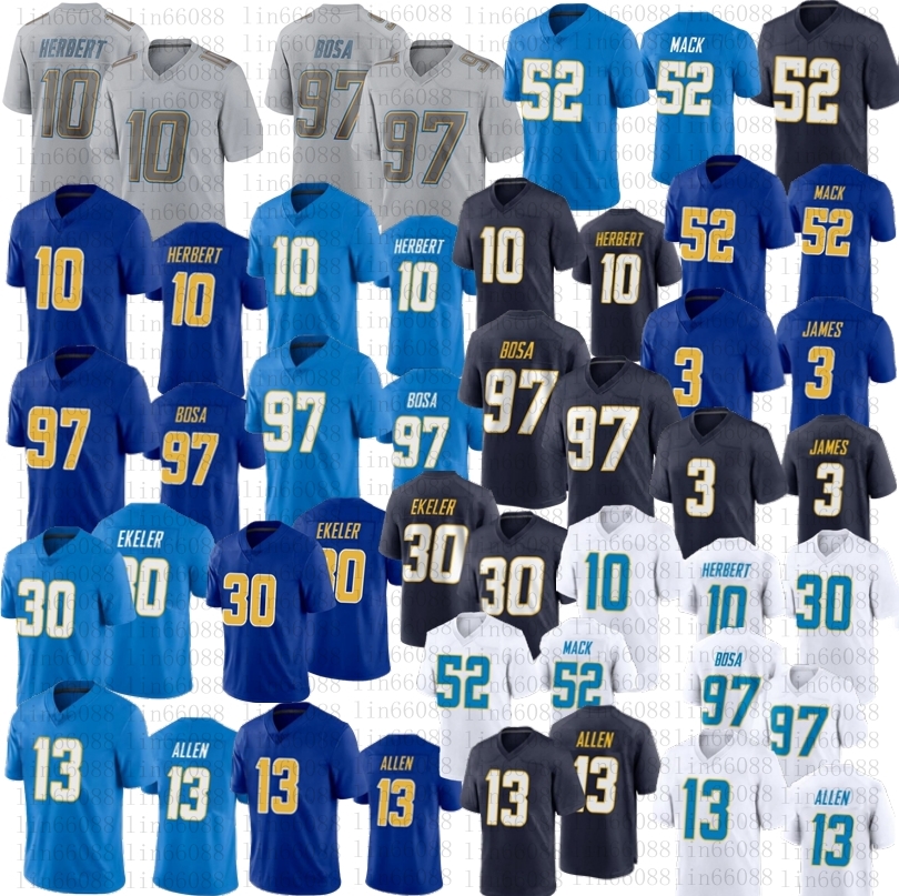 10 Justin Herbert Khalil Mack Football jersey Men J.C. Jackson Keenan Allen Joey Bosa Austin Ekeler Derwin James Gray Fashion, White
10 Justin Herbert Khalil Mack Football jersey Men J.C. Jackson Keenan Allen Joey Bosa Austin Ekeler Derwin James Gray Fashion, White