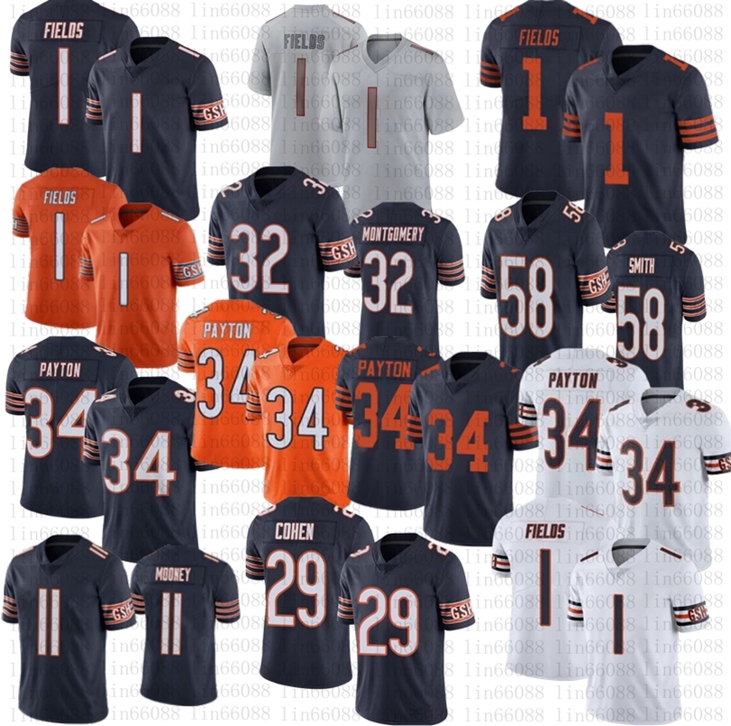 Men womens youth 1 Justin Fields football jerseys 34 Walter Payton 32 David Montgomery 11 Darnell Mooney Jersey stitched Gray Fashion, As
Men womens youth 1 Justin Fields football jerseys 34 Walter Payton 32 David Montgomery 11 Darnell Mooney Jersey stitched Gray Fashion, As