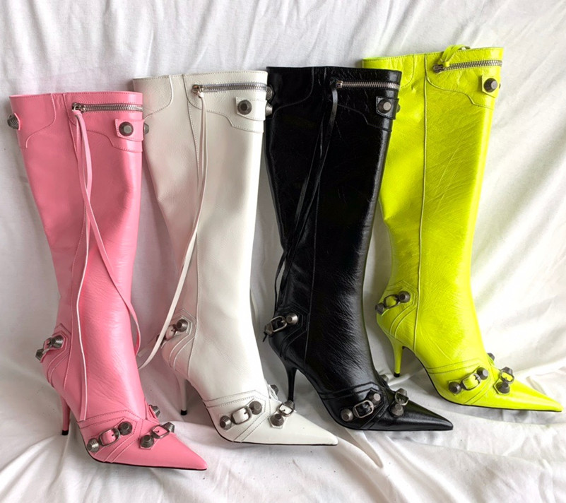Luxury Designer Long Boots Thin High Heel Knee Boot Stiletto Fashion Brand Cagole stud buckle Shoes Pointed Toe Genuine Leather Runway Womens Factory Footwear 2022, As picture
Luxury Designer Long Boots Thin High Heel Knee Boot Stiletto Fashion Brand Cagole stud buckle Shoes Pointed Toe Genuine Leather Runway Womens Factory Footwear 2022, As picture