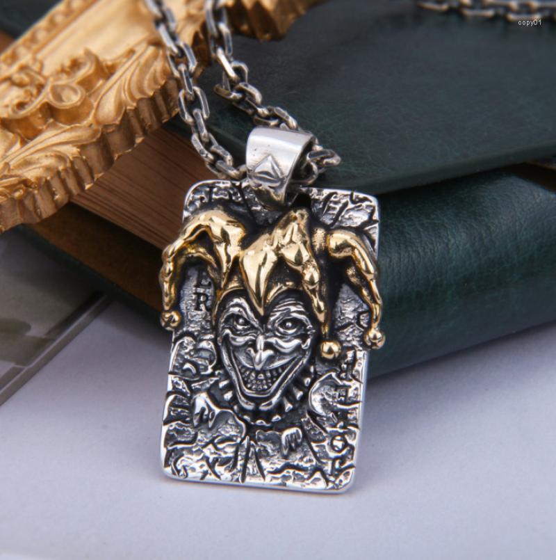 Pendant Necklaces Classic Fashion Retro Poker King Clown Silver Color Personality Men's Female GiftPendant
Pendant Necklaces Classic Fashion Retro Poker King Clown Silver Color Personality Men's Female GiftPendant