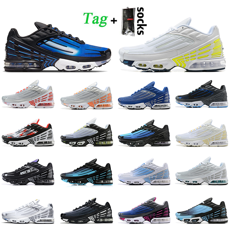 Women Mens Running Shoes Tuned III Tn Plus 3 Tn3 Trainers Sports With Socks Tn 3.0 Black White Sliver Laser Blue Purple Gold Wolf Grey Tns Runner Sneakers Big Size 36-46, A30 obsidian 39-46
Women Mens Running Shoes Tuned III Tn Plus 3 Tn3 Trainers Sports With Socks Tn 3.0 Black White Sliver Laser Blue Purple Gold Wolf Grey Tns Runner Sneakers Big Size 36-46, A30 obsidian 39-46