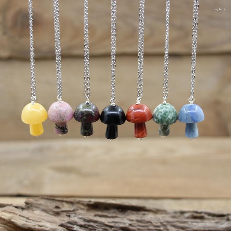 Pendant Necklaces Reiki Healing Natural Stone Mushroom Pendants Silver Chains Crystal Quartz Gems Amethyst Charms Necklace Women Jewelry
Pendant Necklaces Reiki Healing Natural Stone Mushroom Pendants Silver Chains Crystal Quartz Gems Amethyst Charms Necklace Women Jewelry