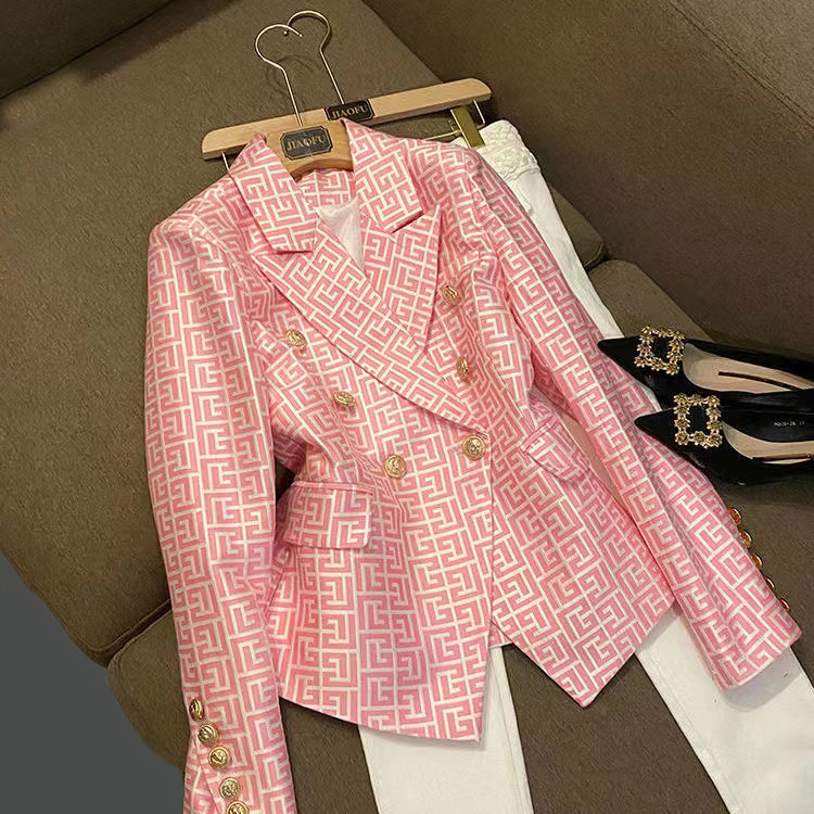 B9908 Womens Suits & Blazers Tide Brand High-Quality Retro Fashion designer Presbyopic Maze Series Suit Jacket Lion Double-Breasted Slim Plus Size Women's Clothing, Red
B9908 Womens Suits & Blazers Tide Brand High-Quality Retro Fashion designer Presbyopic Maze Series Suit Jacket Lion Double-Breasted Slim Plus Size Women's Clothing, Red