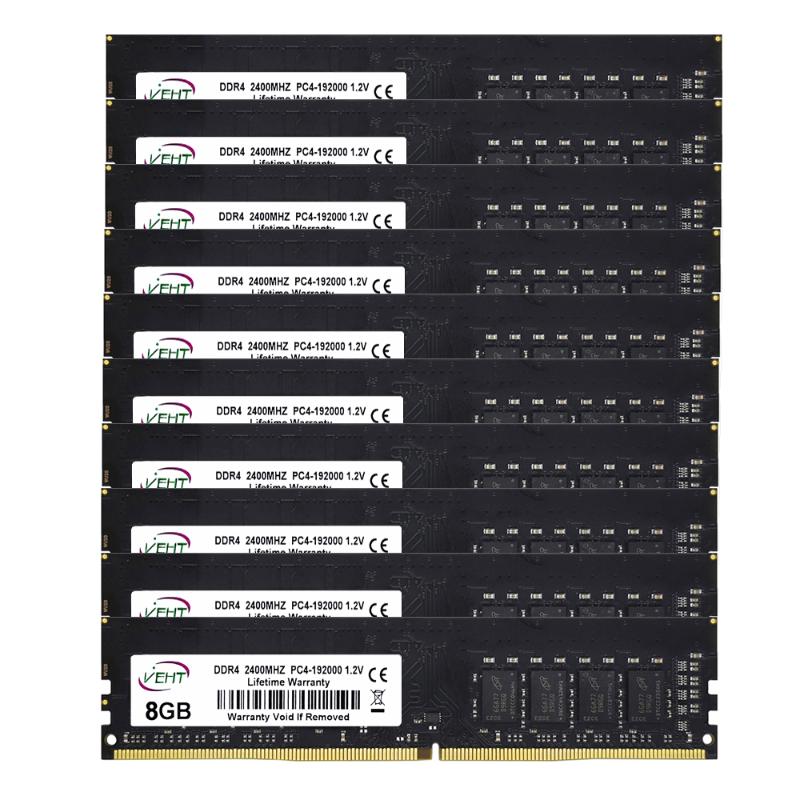 RAMs VEHT DDR4 Desktop Memory 8GB PC4-19200 Ram DIMM 2400MHz 1.2V 288PIN NON ECC Desktops RamRAMs
RAMs VEHT DDR4 Desktop Memory 8GB PC4-19200 Ram DIMM 2400MHz 1.2V 288PIN NON ECC Desktops RamRAMs
