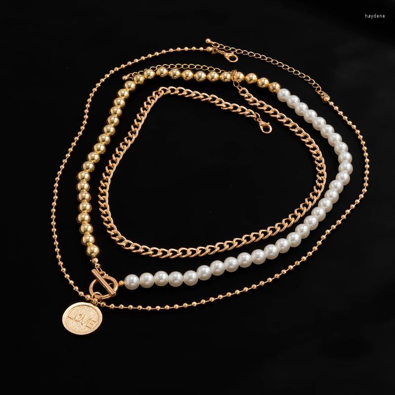 Choker Chokers KunJoe 3PCS Bohemian Imitation Pearl Beaded Necklace For Men Punk Round Bead Tennis Chain OT Buckle Coin Pendant
Choker Chokers KunJoe 3PCS Bohemian Imitation Pearl Beaded Necklace For Men Punk Round Bead Tennis Chain OT Buckle Coin Pendant