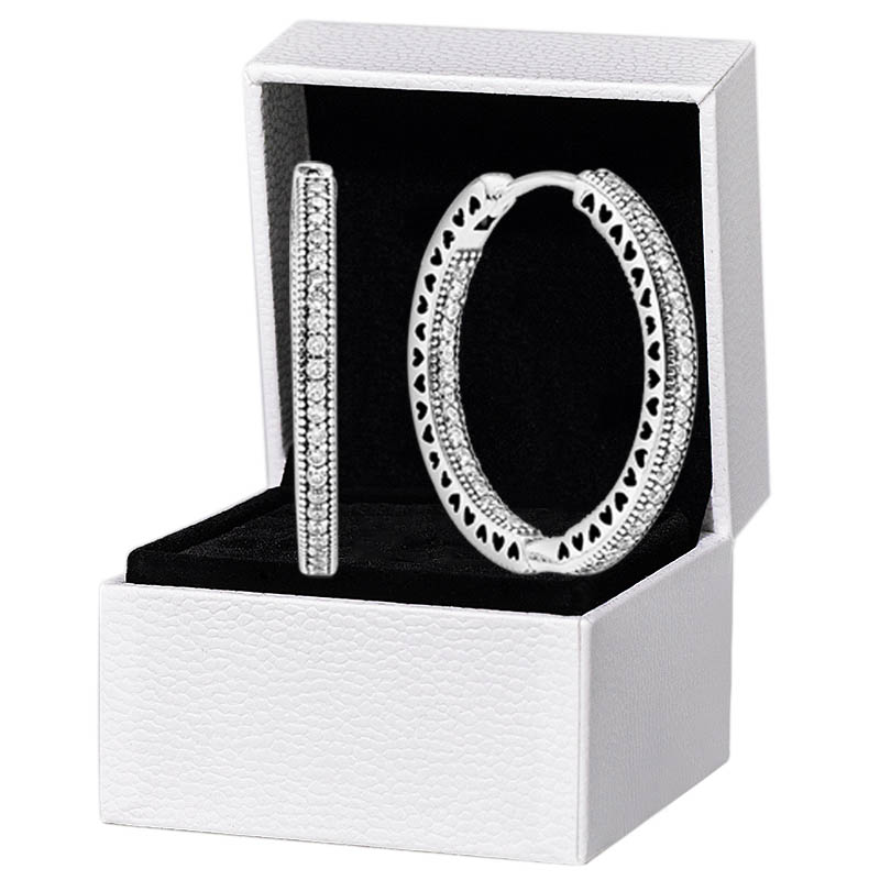 Big Sparkle Hearts Hoop Earrings Authentic 925 Sterling Silver Rose gold plated Womens Party Jewelry with Original box for Pandora Earring set
Big Sparkle Hearts Hoop Earrings Authentic 925 Sterling Silver Rose gold plated Womens Party Jewelry with Original box for Pandora Earring set