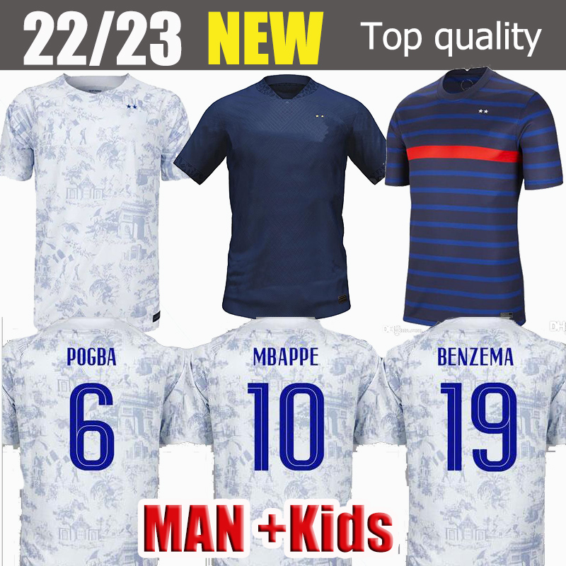 BENZEMA French soccer jersey 2022 2023 MBAPPE GRIEZMANN POGBA 21 23 Francia Men Kids KIMPEMBE FEKIR maillot 100th shirt hommes Kante Maillots de football
BENZEMA French soccer jersey 2022 2023 MBAPPE GRIEZMANN POGBA 21 23 Francia Men Kids KIMPEMBE FEKIR maillot 100th shirt hommes Kante Maillots de football