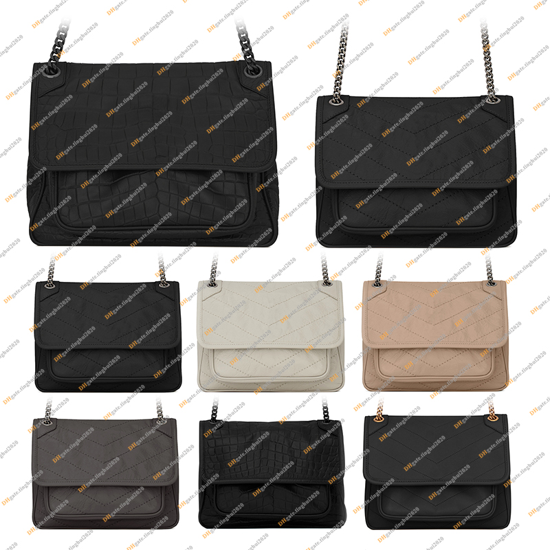 Ladies Fashion Designe Luxury NIKI Vintage Crinkled Leather Chain Bags Shoulder Bag Crossbody TOTE Handbag High Quality TOP 5A 498883 633158 633160 Pouch Purse, Gift box / 21 & 28cm only
Ladies Fashion Designe Luxury NIKI Vintage Crinkled Leather Chain Bags Shoulder Bag Crossbody TOTE Handbag High Quality TOP 5A 498883 633158 633160 Pouch Purse, Gift box / 21 & 28cm only