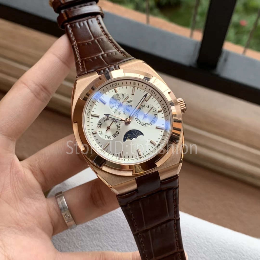Top Stylish Automatic Mechanical Self Winding Watch Men Gold Silver Dial Classic Moon Phase Design Wristwatch Business Leather Strap Clock 548A, Gold white 1
Top Stylish Automatic Mechanical Self Winding Watch Men Gold Silver Dial Classic Moon Phase Design Wristwatch Business Leather Strap Clock 548A, Gold white 1