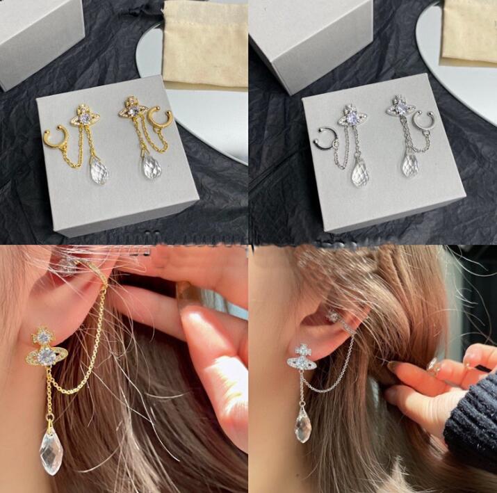 Crystal Half Ring Pendant Ladies Earrings Stud Western Queen Planet star aura High Quality Luxury Jewelry Women Saturn Earring Designer Jewelry Gifts
Crystal Half Ring Pendant Ladies Earrings Stud Western Queen Planet star aura High Quality Luxury Jewelry Women Saturn Earring Designer Jewelry Gifts