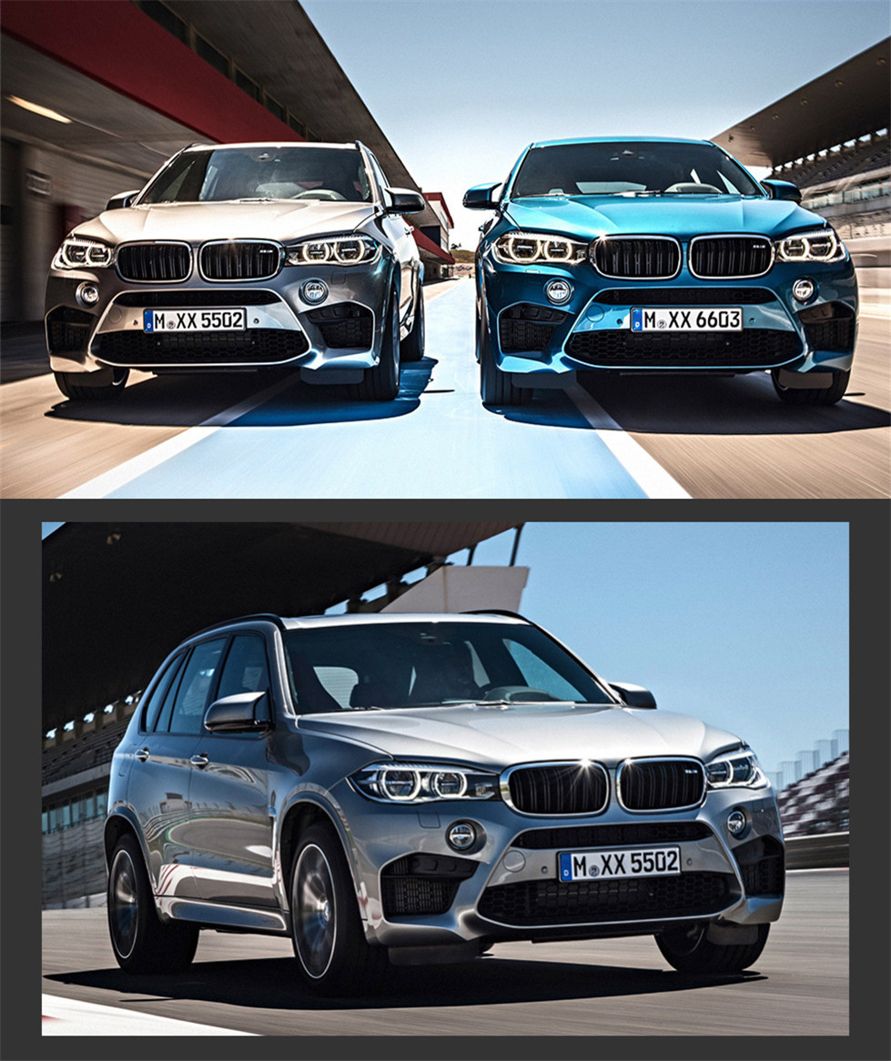 Car Headlights For BMW X5 X6 LED Headlight 2013-20 19 Headlights F15 F16 DRL Turn Signal High Beam Angel Eye Projector