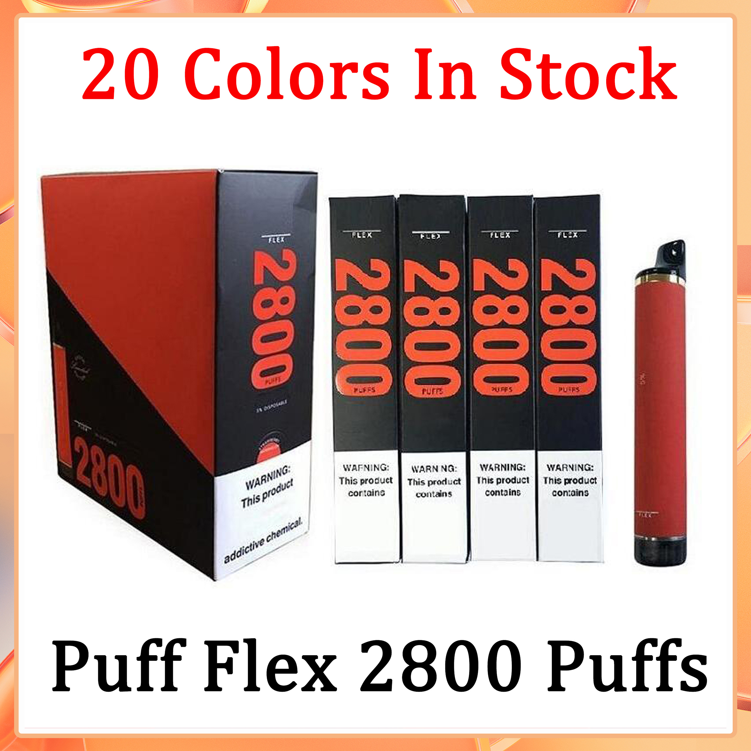 Puff Flex Disposable Pod E Cigarettes Device 2800 Puffs Prefilled Cartridge Vape Pen 20 Colors
Puff Flex Disposable Pod E Cigarettes Device 2800 Puffs Prefilled Cartridge Vape Pen 20 Colors