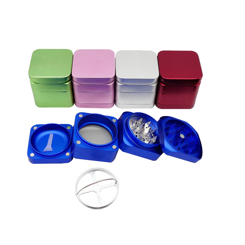 Smoking 55X60 cm Aluminum Square Grinder matte colored cigarette tobacco grinders 4 layers smoking accessories
Smoking 55X60 cm Aluminum Square Grinder matte colored cigarette tobacco grinders 4 layers smoking accessories
