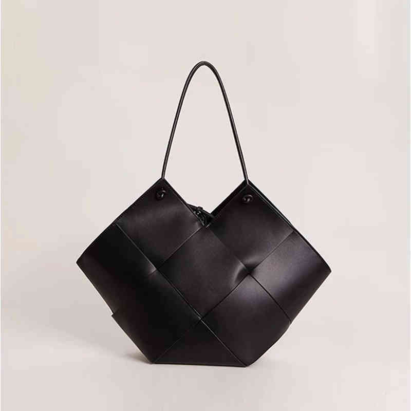 Evening Bags Classic Wholesale venetas square bottegas woven cow leather large capacity Plaid single shoulder bag women Woven Crossbody Bag wan