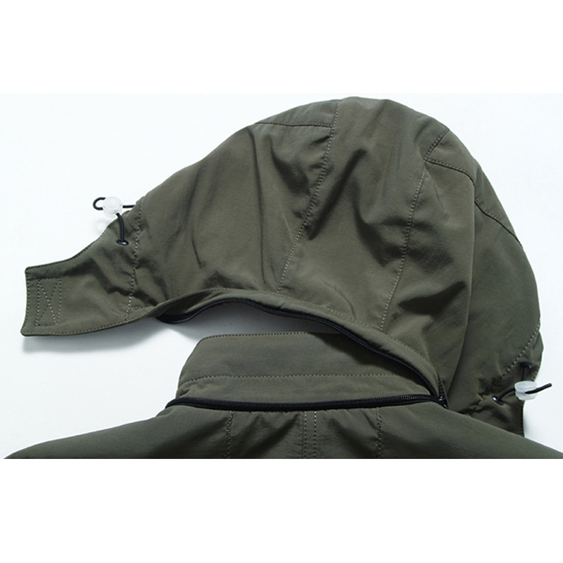 Men's Jackets DIMUSI Men's Jackets Casual Outwear Hiking Windbreaker Hooded Coats Fashion Army Cargo Bomber Jackets Mens Clothing 220826