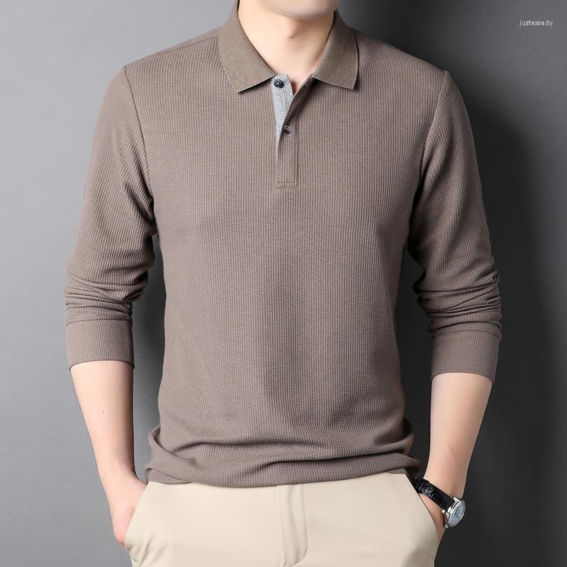 Men's Polos Autumn And Winter Solid Lapel T-shirt Men's Business Khaki Shirt Arrivals 2022 MenMen's, Blue
Men's Polos Autumn And Winter Solid Lapel T-shirt Men's Business Khaki Shirt Arrivals 2022 MenMen's, Blue