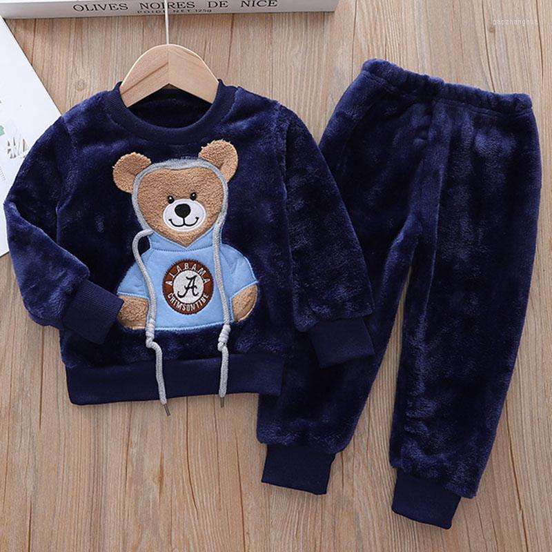 Clothing Sets Autumn And Winter Children's Cartoon Cute Pajamas Outer Wear Fashion Bear Boys Girls Suits, Pink
Clothing Sets Autumn And Winter Children's Cartoon Cute Pajamas Outer Wear Fashion Bear Boys Girls Suits, Pink