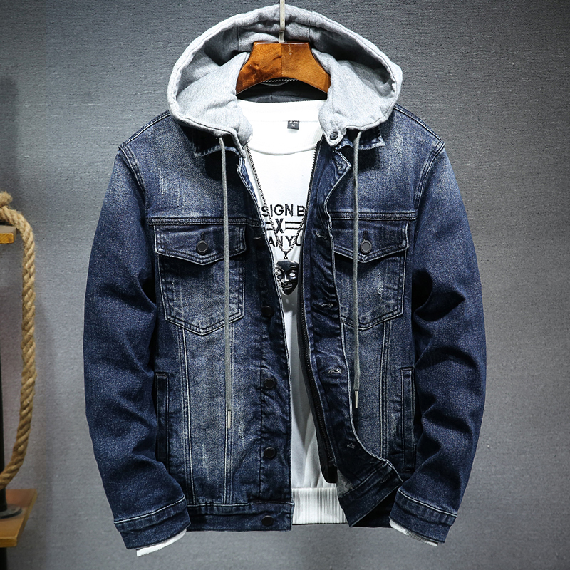 Men's Jackets Men Black/blue Winter Jean Jackets Outerwear Warm Denim Coats Liner Thicker Winter Wool Large Size m-4xl 220826