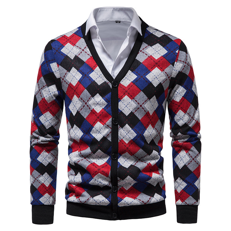 Men' Jackets Mens Argyle Cardigan Sweater V Neck Button Down Knitted Contrast Sweater Men Streetwear Casual Knitwear Cardigans Male Gilet XXL 220826
Men' Jackets Mens Argyle Cardigan Sweater V Neck Button Down Knitted Contrast Sweater Men Streetwear Casual Knitwear Cardigans Male Gilet XXL 220826