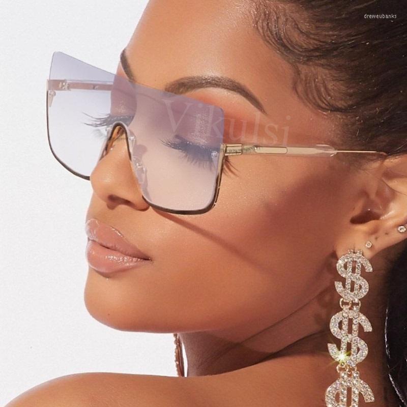 Sunglasses Unisex Big One Piece Lens Women Half Frame Oversized Gradient Sun Glasses Lady Cool Retro Eyewear Female UV400Sunglasses
Sunglasses Unisex Big One Piece Lens Women Half Frame Oversized Gradient Sun Glasses Lady Cool Retro Eyewear Female UV400Sunglasses