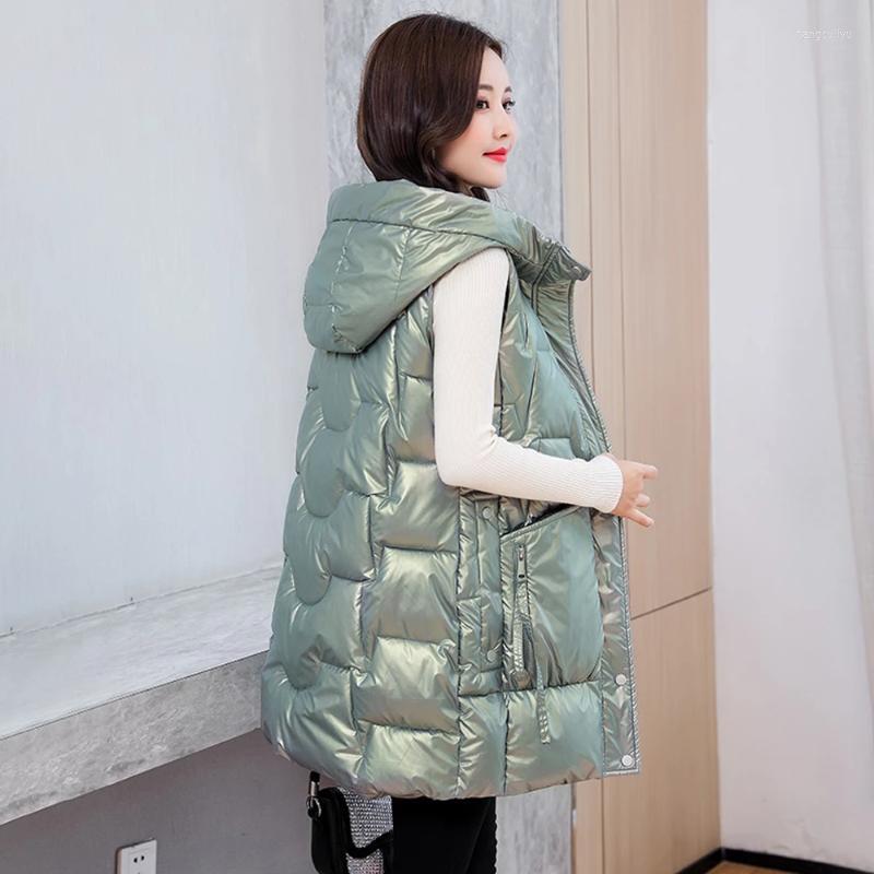 Women's Vests Women's Snow Wear Warm Long Waistcoat Women Winter Waterproof Vest Jacket Hooded Big Pockets Fashion Glossy Parka, Beige
Women's Vests Women's Snow Wear Warm Long Waistcoat Women Winter Waterproof Vest Jacket Hooded Big Pockets Fashion Glossy Parka, Beige