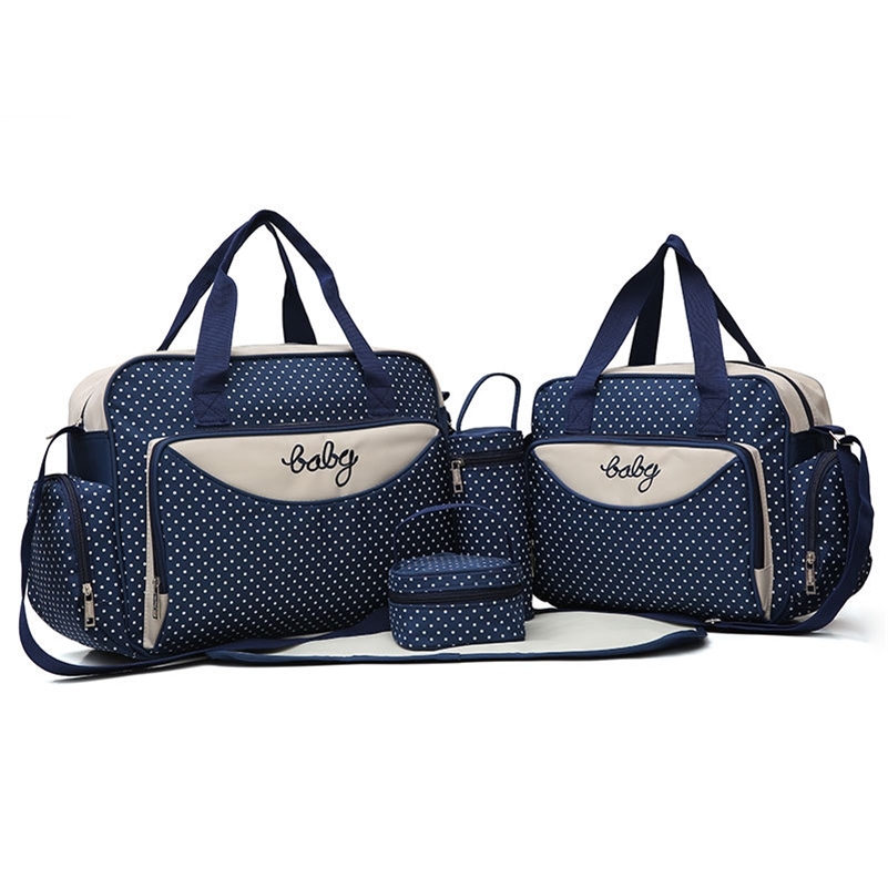 Diaper Bags 5pcs/set Multi-function Baby Diaper Bag Baby Bottle Holder Mother Mummy Stroller Maternity Nappy Bags Sets 220826, Blue small bag
Diaper Bags 5pcs/set Multi-function Baby Diaper Bag Baby Bottle Holder Mother Mummy Stroller Maternity Nappy Bags Sets 220826, Blue small bag