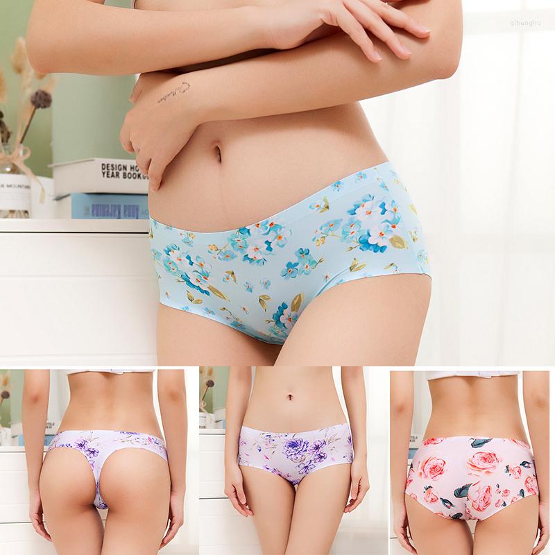 Women's Panties Product Ultra-thin Seamless Ice Silk Floral Underwear Women's Mid-waist Plus Size Printing Thong WomenWomen's, T-back 06
Women's Panties Product Ultra-thin Seamless Ice Silk Floral Underwear Women's Mid-waist Plus Size Printing Thong WomenWomen's, T-back 06