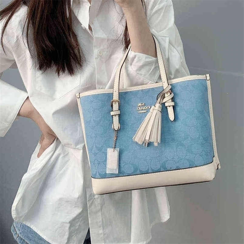 Bags Designer Bags coac 2022 Summer New Womens Handbag Mollie 25 Navy Xiangbulei Commuting Tassel Tote Bag Yzl yzl, Chambray
Bags Designer Bags coac 2022 Summer New Womens Handbag Mollie 25 Navy Xiangbulei Commuting Tassel Tote Bag Yzl yzl, Chambray