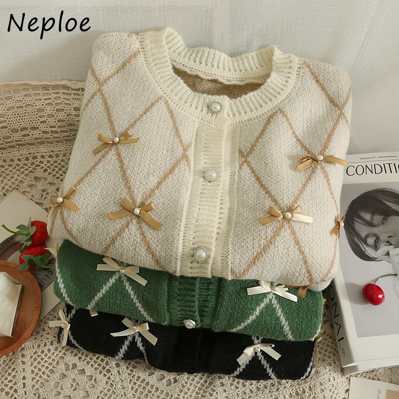 Women's Fur Faux Fur Neploe O Neck Long Sleeve Plaid Cardigan Korean Trendy Loose Casual Sweater Bowknot Beading Singlebreasted Design Sense Coat 220826, Apricot
Women's Fur Faux Fur Neploe O Neck Long Sleeve Plaid Cardigan Korean Trendy Loose Casual Sweater Bowknot Beading Singlebreasted Design Sense Coat 220826, Apricot