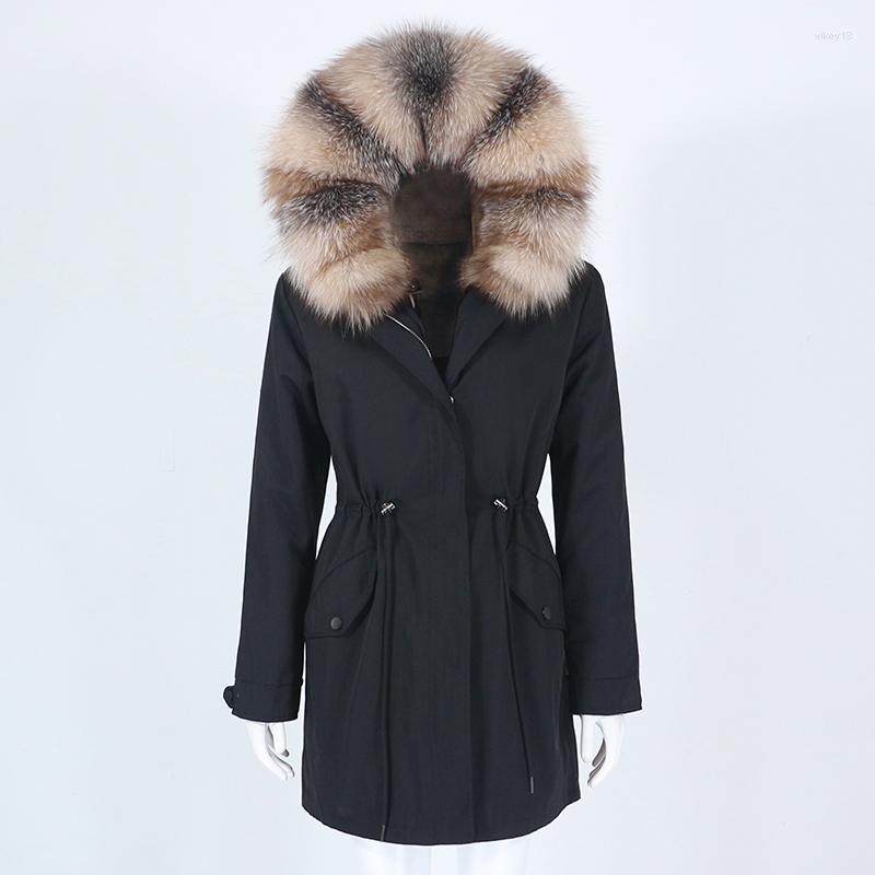 Women's Fur Fashion Waterproof Long Parka Real Coat Winter Jacket Women Natural Collar Hooded Thick Warm DetachableWomen's & Faux, Black silver stripe
Women's Fur Fashion Waterproof Long Parka Real Coat Winter Jacket Women Natural Collar Hooded Thick Warm DetachableWomen's & Faux, Black silver stripe