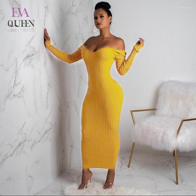 Casual Dresses EvaQueen Knitted Bodycon Maxi Dress Women V Neck Sweater Sexy Long Sleeve Winter Bandage Slim Party, Black
Casual Dresses EvaQueen Knitted Bodycon Maxi Dress Women V Neck Sweater Sexy Long Sleeve Winter Bandage Slim Party, Black
