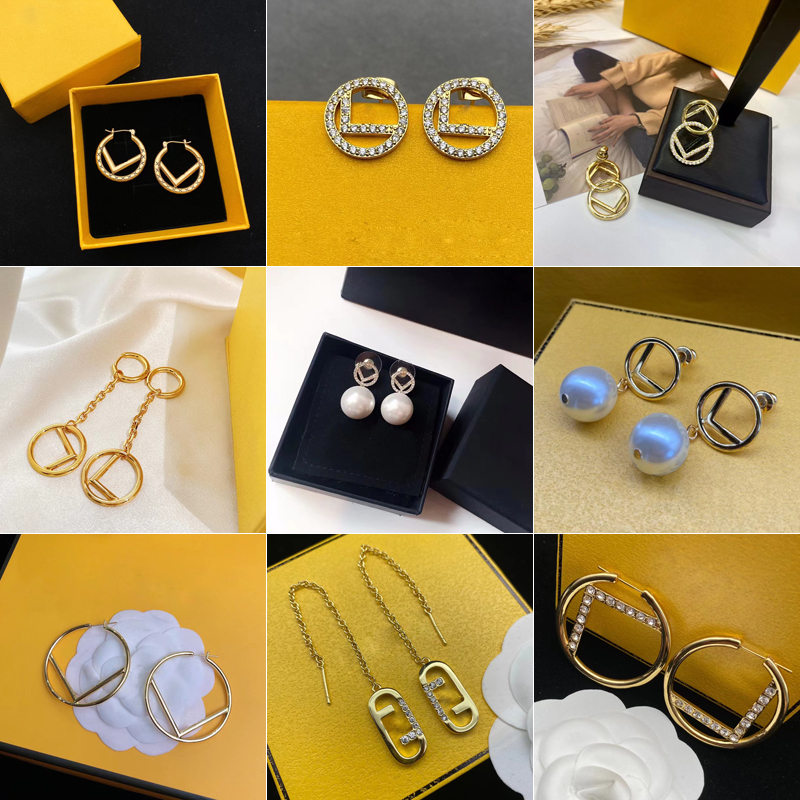 Fashion Ear Stud For Women Luxury Charm Hoop Earrings Gold F Ear Studs Brand Designer Jewelry Bangle Necklace Lady Elegant Earring Valentine's Day Gifts
Fashion Ear Stud For Women Luxury Charm Hoop Earrings Gold F Ear Studs Brand Designer Jewelry Bangle Necklace Lady Elegant Earring Valentine's Day Gifts