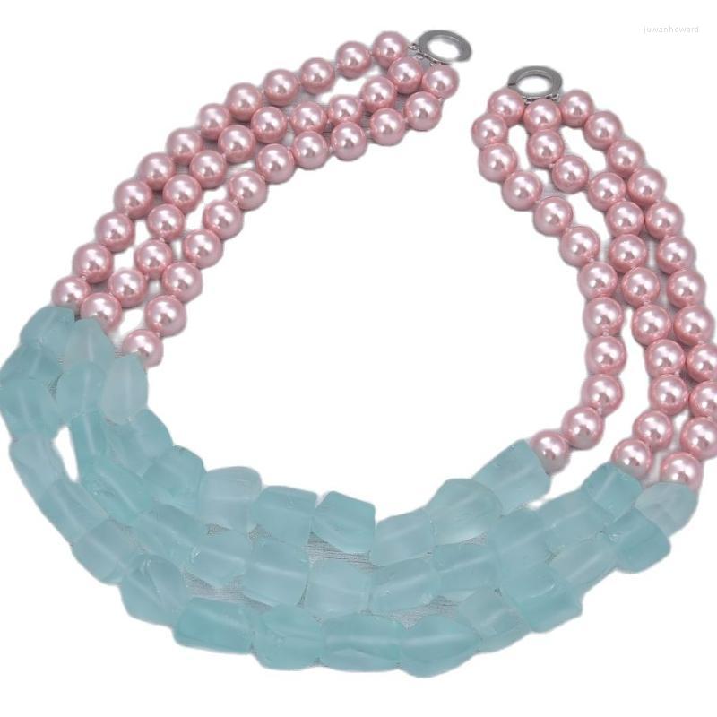 Pendant Necklaces Jewelry 3 Strands Sea Shell Pearl Blue Quartz Rough NecklacePendant
Pendant Necklaces Jewelry 3 Strands Sea Shell Pearl Blue Quartz Rough NecklacePendant