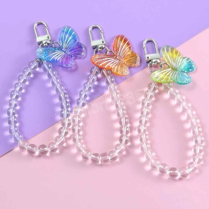 Crystal Butterfly Keychain Trendy Transparent Bead Lanyards Keyring Chains For Women Car Keys Bag Decor Pendant
Crystal Butterfly Keychain Trendy Transparent Bead Lanyards Keyring Chains For Women Car Keys Bag Decor Pendant