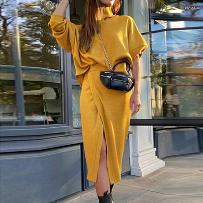 Work Dresses Sexy Turtleneck Sweatshirt Pullover Slit Skirt Sets Spring Autumn Women Long Sleeve Solid 2pcs Elegant Office Lady Skirts, 01
Work Dresses Sexy Turtleneck Sweatshirt Pullover Slit Skirt Sets Spring Autumn Women Long Sleeve Solid 2pcs Elegant Office Lady Skirts, 01