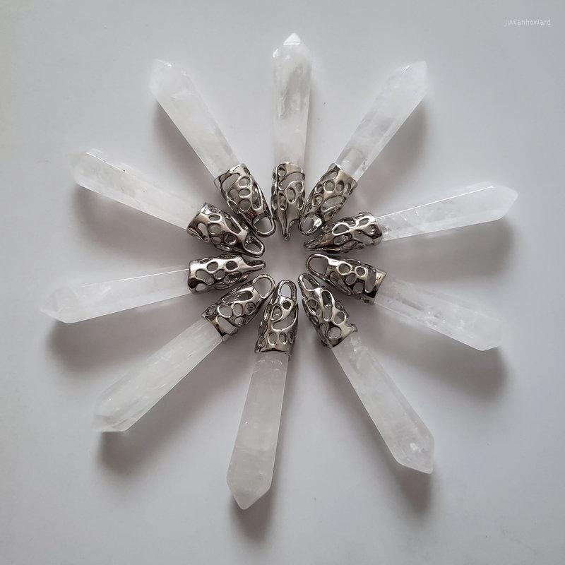 Pendant Necklaces Wholesale 10pcs/lot Fashion Good Quality Natural White Crystal Stone Pillar Charms Pendants 10x60mm For Jewelry Making Fre
Pendant Necklaces Wholesale 10pcs/lot Fashion Good Quality Natural White Crystal Stone Pillar Charms Pendants 10x60mm For Jewelry Making Fre