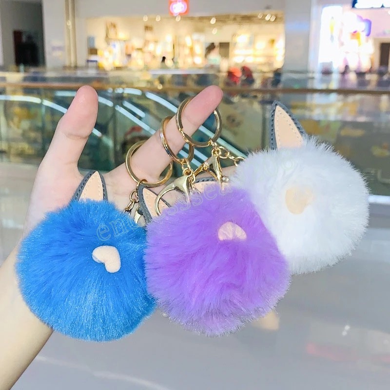 Fashion Cute Plush Pompom Cat Ear Keychain Fluffy Rabbit Fur Ball Animal Key Chain Accessories Trinket Car Bag Pendant Jewelry
Fashion Cute Plush Pompom Cat Ear Keychain Fluffy Rabbit Fur Ball Animal Key Chain Accessories Trinket Car Bag Pendant Jewelry