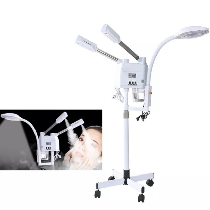 3 in 1 Hot And Cold Face Steamer With 5X Magnifying Lamp Light For Salon Sauna Vapor Professional Vaporizer Ozone Facial Steamer
3 in 1 Hot And Cold Face Steamer With 5X Magnifying Lamp Light For Salon Sauna Vapor Professional Vaporizer Ozone Facial Steamer