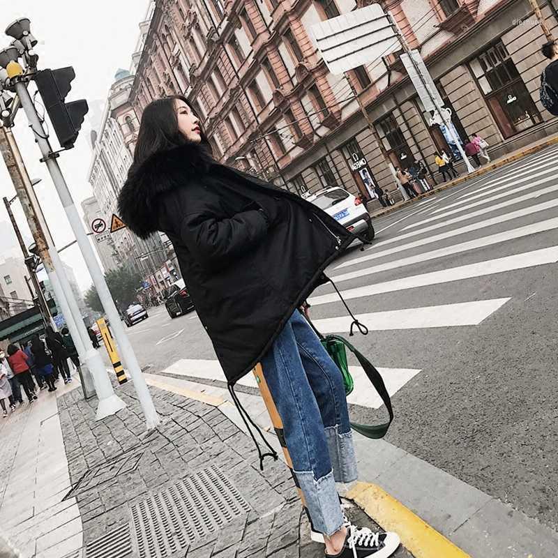 Women's Trench Coats High Quality Natual Fur Collar Wadded Jacket Women 2022 Long Warm Down Cotton Padded Coat Casaco Feminino L2107Women's, Black faux fur
Women's Trench Coats High Quality Natual Fur Collar Wadded Jacket Women 2022 Long Warm Down Cotton Padded Coat Casaco Feminino L2107Women's, Black faux fur