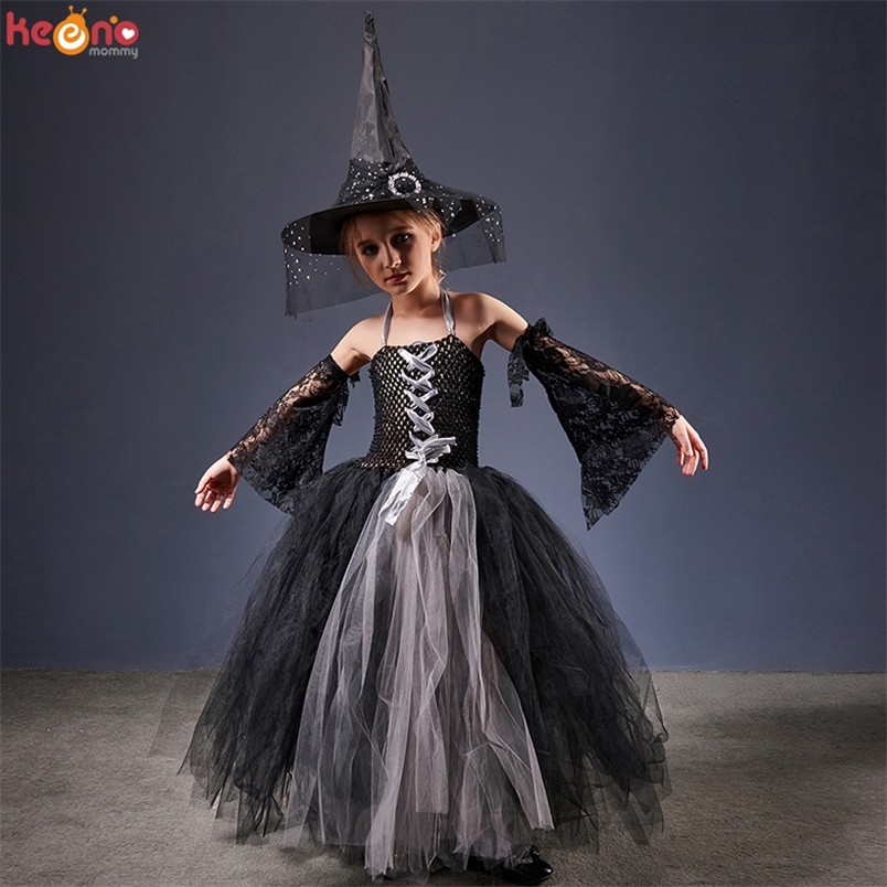 Special Occasions Girls Gothic Halloween Ghost Witch Costume Flare Sleeve Kids Gown Robe Tutu Dress with Hat for Purim Carnival Party 220826, Just dress a
Special Occasions Girls Gothic Halloween Ghost Witch Costume Flare Sleeve Kids Gown Robe Tutu Dress with Hat for Purim Carnival Party 220826, Just dress a