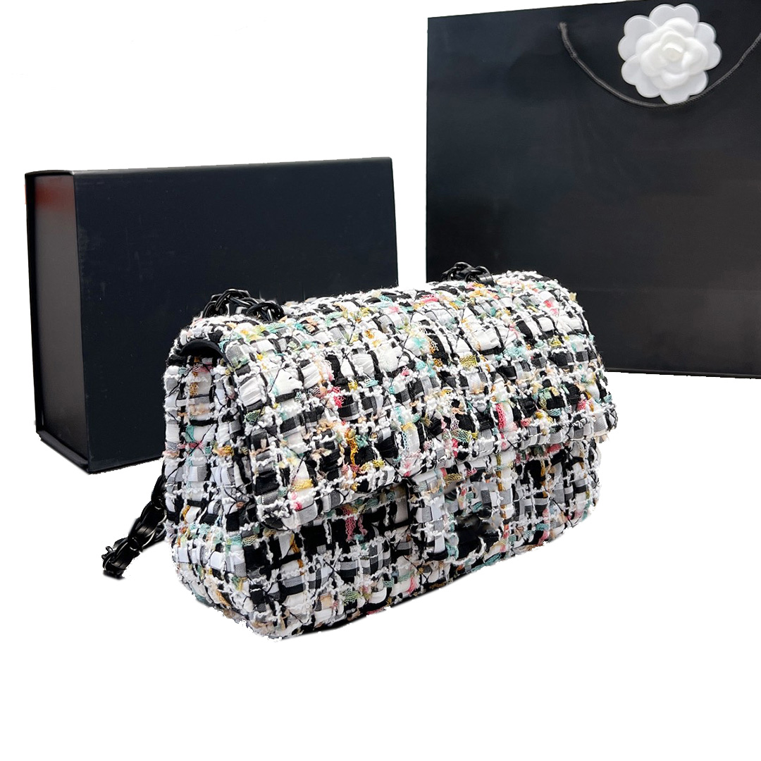 Classic Mini Flap Tweed Crossbody Bags France Brand Top Quality Quilted Matelasse Black Chain Bag Women Shoulder Bag Purse Luxury Designers Handbags Wallet 20CM, Split
Classic Mini Flap Tweed Crossbody Bags France Brand Top Quality Quilted Matelasse Black Chain Bag Women Shoulder Bag Purse Luxury Designers Handbags Wallet 20CM, Split