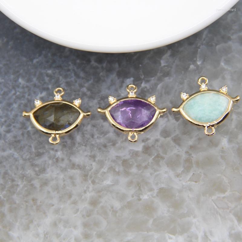 Pendant Necklaces 1pcs Natural Amazonite/Labradorite/Amethysts Horse Eye Connector Necklace For DIY Jewelry Bracelet Earring Making Accessor
Pendant Necklaces 1pcs Natural Amazonite/Labradorite/Amethysts Horse Eye Connector Necklace For DIY Jewelry Bracelet Earring Making Accessor